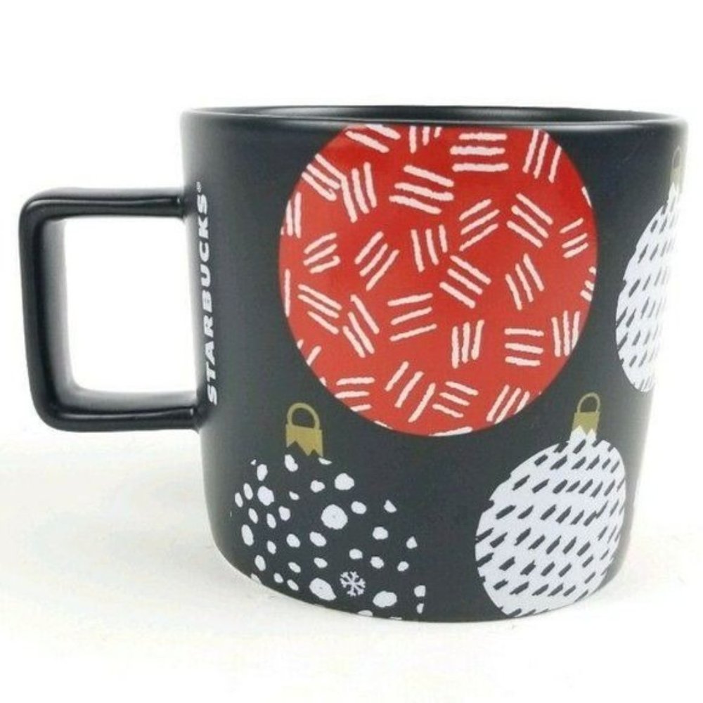 STARBUCKS 2016 Coffee Mug Christmas Holiday Expressionistic Christmas Ornaments